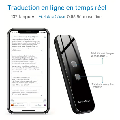 Traducteur Portable en Temps Réel - Smart™